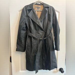 Banana Republic Dark Gray Trench Coat